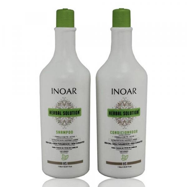 Inoar Kit Shampoo + Condicionador Herbal Solution 1 L