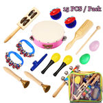 Instrumento de Percussão Infantil Set Nasum Musical Instruments Rhythm Toy Set Presente