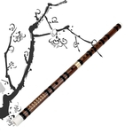 Instrumento musical chinesa tradicional artesanal de bambu flauta D / E / F tons / L