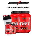 Integral Médica - 2x Whey Wey Proten Nutri 907g Pote Termogênico + Bcaa + Coqueteleira Shaker