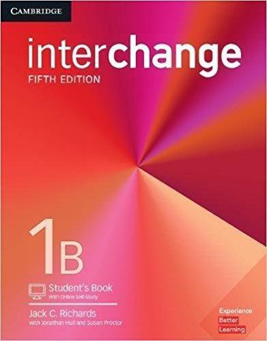 Interchange 1B - Student's Book With Online Self-Study - 5Th Edition - Cambridge University Press - Elt