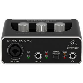 Interface Controladora de Áudio U-Phoria UM2 Behringer