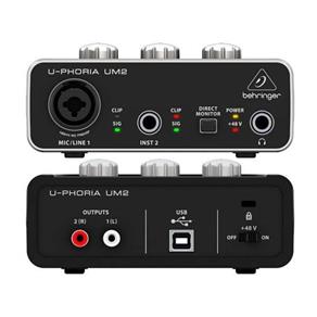 Interface de Áudio Behringer U-Phoria UM2 - AC0275