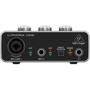 Interface de Audio Behringer Um2 U-phoria Usb