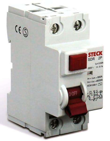 Interruptor Diferencial IDR 2P 25A 30mA SDR22530 - STECK