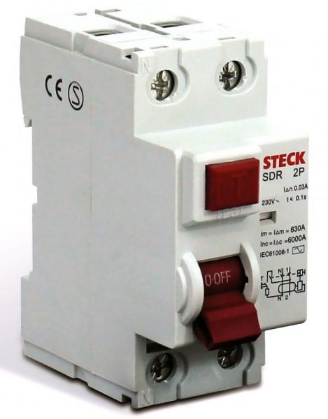 Interruptor Diferencial IDR 2P 40A 30mA SDR24030 - STECK