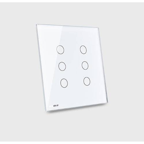 Interruptor Touch Screen com 6 Botões (4x4) com Função Paralelo - Branco - Livolo - Lms-Vl-C506s-81