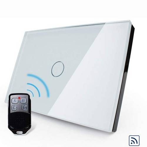 Interruptor Touch Screen com 1 Botão com Função Remote - Branco - Livolo - Lms-Vl-C301r-81