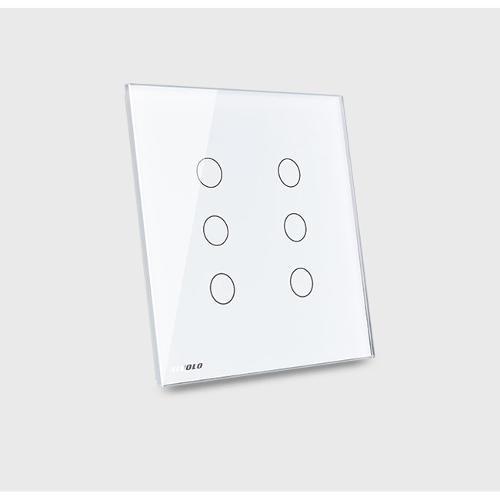 Interruptor Touch com 6 Botões (4x4) - Função Remote e Dimmer - Branco - Livolo - Lms-Vl-C506dr-81