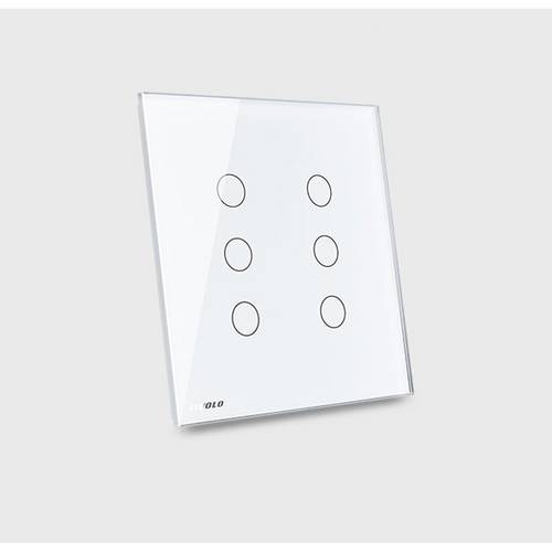Interruptor Touch Screen com 6 Botões (4x4) com Função Remote - Branco - Livolo - Lms-Vl-C506r-81