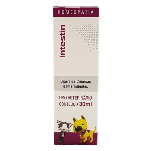 Intestin 30ml Homeopet Real H Homeopatico Diarréia Cães e Gatos