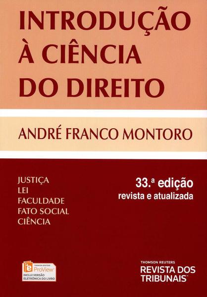 Introdução à Ciência do Direito - 33ª Ed. - 2016 - Rt