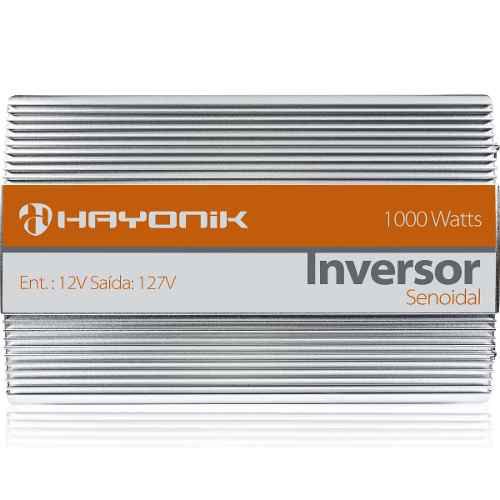 Inversor 1000w 12VDC/110V Onda Senoidal USB - Hayonik