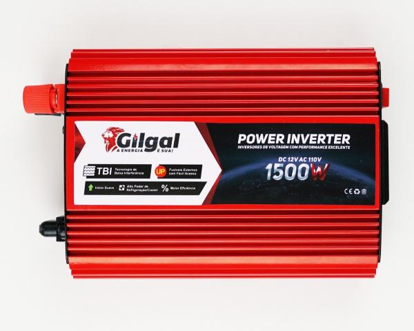 Inversor 1500w Conversor 12v para 110v Senoidal Modificada - Gilgal