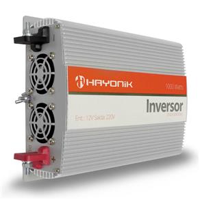 Inversor de Tensão Hayonik 1000W 12V para 220V Transformador Multi Uso Senoidal
