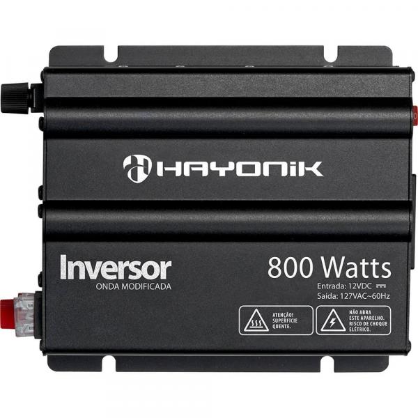 Inversor e Conversor de Tensão Hayonik 12V para 127V 800W com Onda Modificada com Saída USB