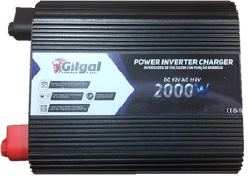 Inversor Função Nobreak 2000w Va 12v para 110v - Gilgal