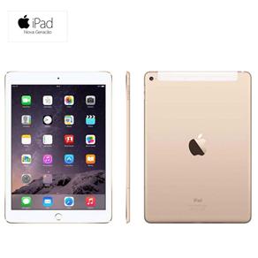 IPad Air 2 Apple com Tela Retina de 9,7", Wi-Fi, 3G/4G, Touch ID, Bluetooth, Câmera ISight 8MP e IOS 8 - Dourado - IPad Air 2 3G 16GB Dourado