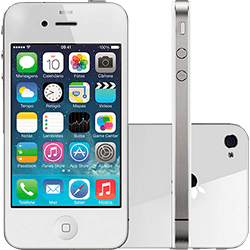 IPhone 4S 8GB Branco Desbloqueado IOS 7 3G Wi-Fi Câmera de 8MP - Apple