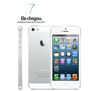 IPhone 5 Apple 16GB com Tela de 4”, IOS6, Câmera 8MP, Touch Screen, Wi-Fi, 3G, GPS, MP3 e Bluetooth - Branco