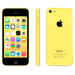 IPhone 5c Apple 16 GB com Tela de 4”, IOS7, Câmera 8MP, Touch Screen, Wi-Fi, 3G/4G, GPS, MP3 e Bluetooth - Amarelo