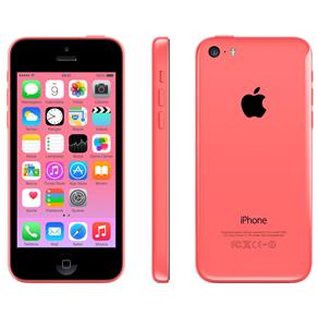 IPhone 5c Apple 16 GB com Tela de 4”, IOS7, Câmera 8MP, Touch Screen, Wi-Fi, 3G/4G, GPS, MP3 e Bluetooth - Rosa
