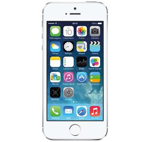 IPhone 5S Apple 64GB com Tela 4”, IOS 7, Touch ID, Câmera 8MP, Wi-Fi, 3G/4G, GPS, MP3 e Bluetooth - Prateado