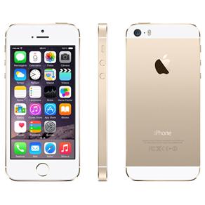IPhone 5S Apple 16GB com Tela 4”, IOS 7, Touch ID, Câmera 8MP, Wi-Fi, 3G/4G, GPS, MP3 e Bluetooth - Dourado