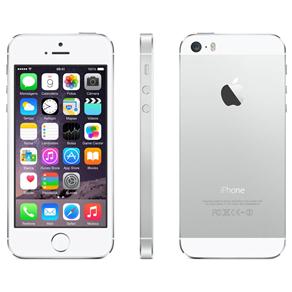 IPhone 5S Apple 32GB com Tela 4”, IOS 7, Touch ID, Câmera 8MP, Wi-Fi, 3G/4G, GPS, MP3 e Bluetooth - Prateado