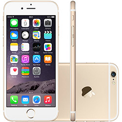 IPhone 6 16GB Dourado IOS 8 4G Wi-Fi Câmera 8MP - Apple