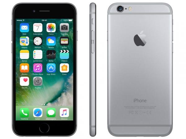 IPhone 6 Apple 64GB Cinza Espacial 4G Tela 4.7” - Retina Câmera 8MP IOS 10 Proc. M8
