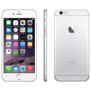 IPhone 6 Apple com 128GB, Tela 4,7”, IOS 8, Touch ID, Câmera ISight 8MP, Wi-Fi, 3G/4G, GPS, MP3, Bluetooth e NFC - Prateado
