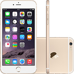 IPhone 6 Plus 128GB Dourado IOS 8 4G Wi-Fi Câmera 8MP - Apple