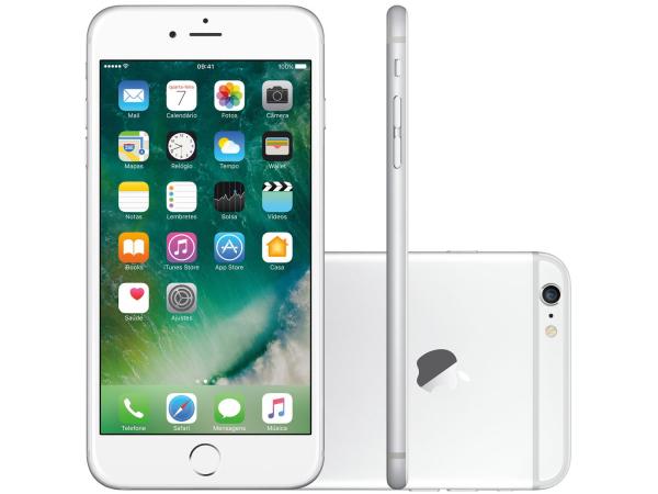 IPhone 6 Plus Apple 16GB Prata 4G Tela 5,5” Retina - Câmera 8MP IOS 10 Proc. M8 Touch ID