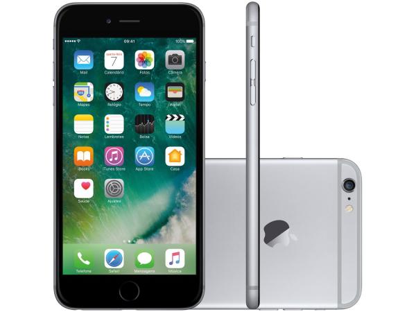 IPhone 6 Plus Apple 64GB Cinza Espacial Tela 5,5” - Retina 4G Câmera 8MP + Frontal IOS 10 Proc. M8
