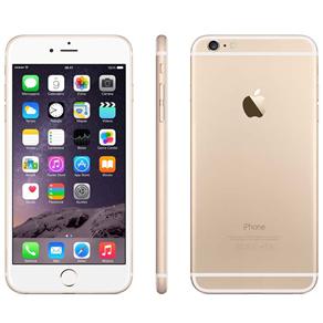 IPhone 6 Plus Apple com 16GB, Tela 5,5”, IOS 8, Touch ID, Câmera ISight 8MP, Wi-Fi, 3G/4G, GPS, MP3, Bluetooth e NFC – Dourado