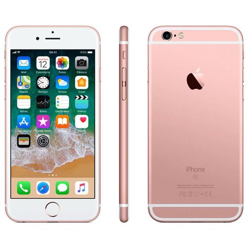 Iphone 6s 16gb Ouro Rosa Tela 4.7" Ios 9 4g 12mp - Apple