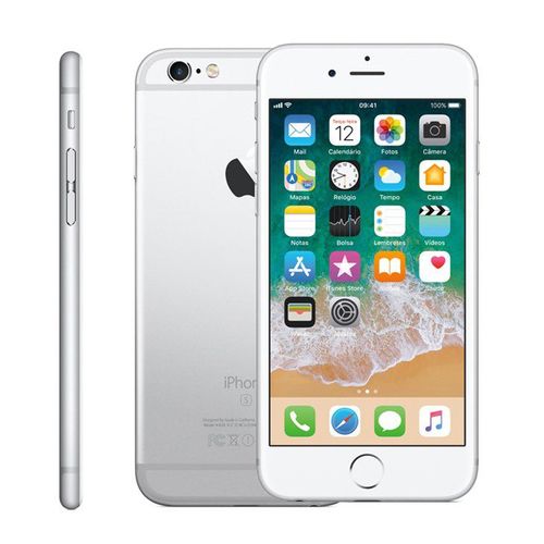Iphone 6s 16gb Prata Tela 4.7" Ios 9 4g 12mp - Apple