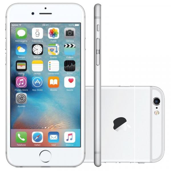 Iphone 6s Apple 16gb Prata 4g Ios 9 3d Touch Chip A9 e Câmera de 12mp