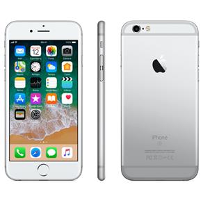IPhone 6s Apple com 3D Touch, IOS 11, Sensor Touch ID, Câmera ISight 12MP, Wi-Fi, 4G, GPS, Bluetooth e NFC, 32GB, Prateado, Tela 4,7"