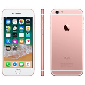 IPhone 6s Apple com 3D Touch, IOS 11, Sensor Touch ID, Câmera ISight 12MP, Wi-Fi, 4G, GPS, Bluetooth e NFC, 32GB, Rose, Tela 4,7"