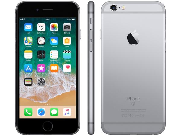 IPhone 6s Apple 32GB Cinza Espacial 4G Tela 4.7” - Retina Câm. 12MP + Selfie 5MP IOS 11 Proc. A9