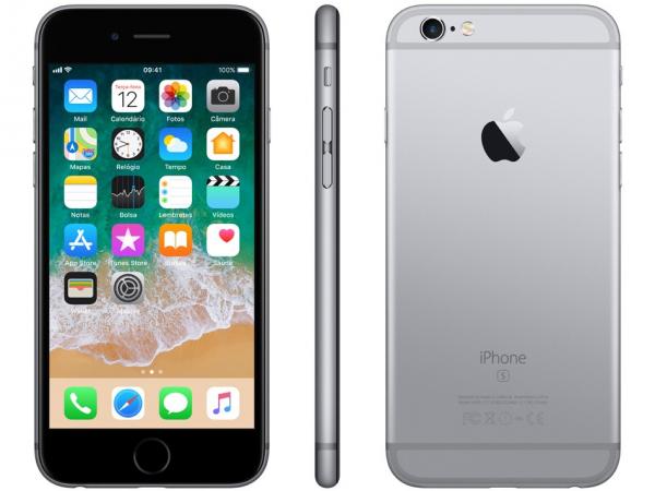 IPhone 6S Apple 32GB Cinza Espacial 4G Tela 4.7” - Retina Câm. 5MP IOS 11 Proc. A9 Touch ID