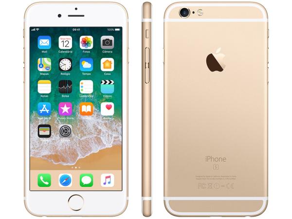 IPhone 6s Apple 32GB Dourado 4G Tela 4.7” - Retina Câm. 12MP + Selfie 5MP IOS 11 Proc. A9