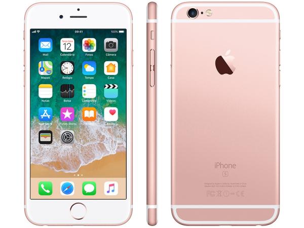 IPhone 6s Apple 32GB Ouro Rosa 4G Tela 4.7” - Retina Câm. 12MP + Selfie 5MP IOS 11 Proc. A9