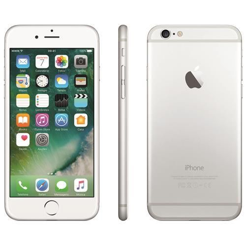 Iphone 6 16GB Prata, Tela 4.7" IOS 8, Câmera 8MP, 4G Processador 1.4 Ghz Dual Core - Apple