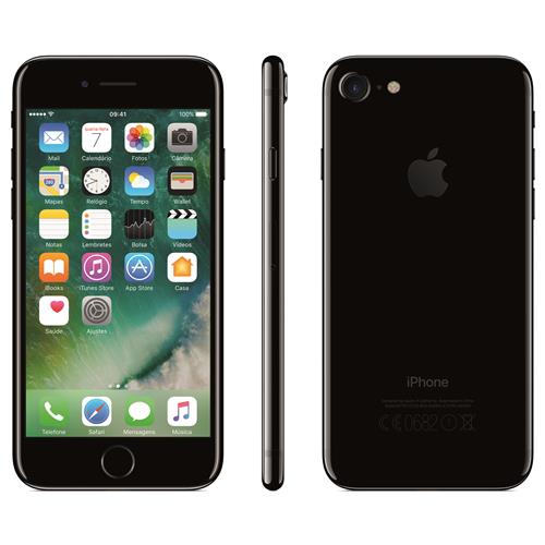 IPhone 7 128GB Preto Brilhante Tela Retina HD 4,7" 3D Touch Câmera 12MP - Apple