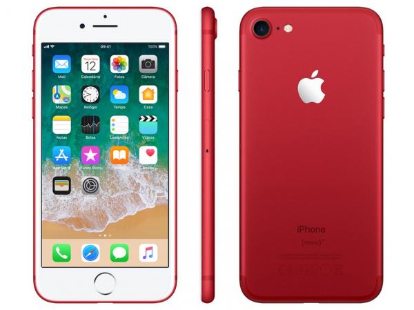 IPhone 7 Apple 128GB RED Special Edition 4G - Tela 4.7” Câm. 12MP + Selfie 7MP IOS 11