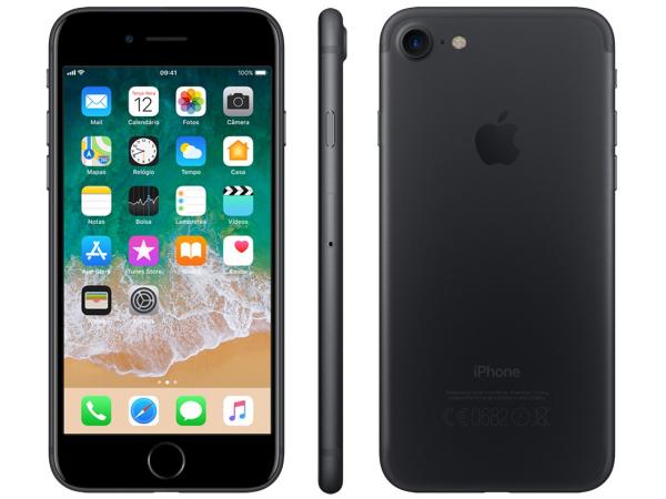 Tudo sobre 'IPhone 7 Apple 32GB Preto Matte 4G Tela 4.7”Retina - Câm. 12MP + Selfie 7MP IOS 11 Proc. Chip A10'
