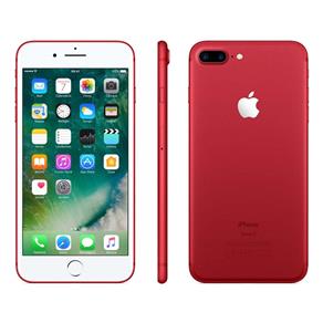IPhone 7 Apple Plus Red com 256GB, Tela Retina HD de 5,5”, IOS 10, Dupla Câmera Traseira, Resistente à Água, Wi-Fi, 4G LTE e NFC – Vermelho